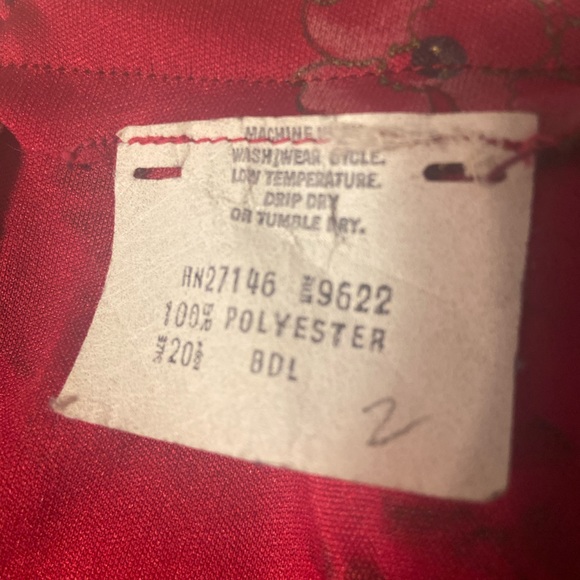 Red Floral Print Dress - Picture 3 of 4